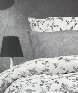 ALARA Antrasit Starliçe Çift Kişilik Pike Takımı 220x240 (Çarşaf ve 2 Yastıklı)