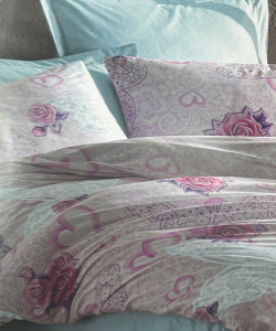 ALARA Gül Çift Kişilik Pike Takımı 220x240 (Çarşaf ve 2 Yastıklı)