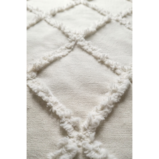 ALARA PİKE Velora 3 Parça Çift Kişilik Yatak Örtüsü - Krem (240x250)