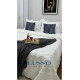LUSSO Iskandinav Çift Kişilik Yatak Örtüsü 240 X 250 Cm Ve 2 Adet Yastık Ekru LUSSO Iskandinav Çift Kişilik Yatak Örtüsü 240 X 250 Cm Ve 2 Adet Yastık Ekru