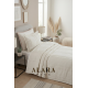 ALARA PİKE Krem Tek Kişilik Yatak Örtüsü (180 x 240)