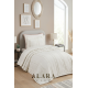 ALARA PİKE Krem Tek Kişilik Yatak Örtüsü (180 x 240)